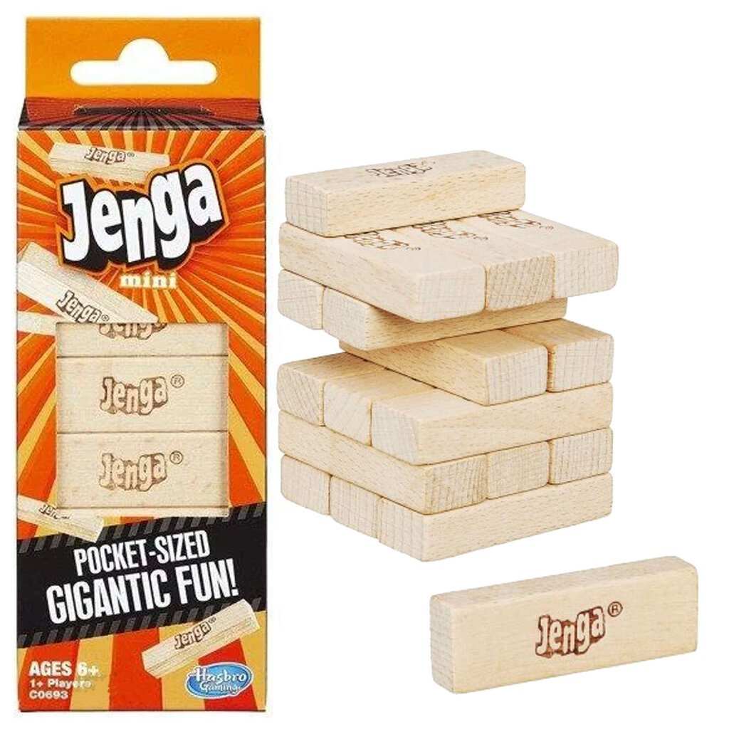 Stalo žaidimas Jenga Hasbro kaina ir informacija | Stalo žaidimai, galvosūkiai | pigu.lt