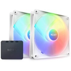 NZXT F140 RGB Core Twin Pack White (RF-C14DF-W1) цена и информация | Компьютерные вентиляторы | pigu.lt