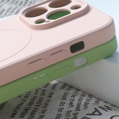 MagSafe compatible silicone case for iPhone 15 Pro Max Silicone Case - cream kaina ir informacija | Telefono dėklai | pigu.lt