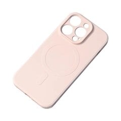 Su MagSafe suderinamas silikoninis dėklas iPhone 15 Pro Max Silicone Case - kreminis kaina ir informacija | Telefono dėklai | pigu.lt