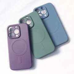 MagSafe Compatible Silicone Case for iPhone 15 Pro Silicone Case - Gray kaina ir informacija | Telefono dėklai | pigu.lt