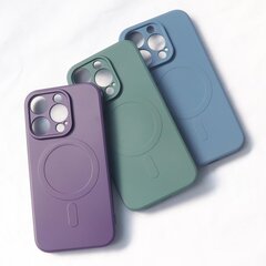 Совместимый с MagSafe силиконовый чехол для iPhone 15 Силиконовый чехол - синий цена и информация | Чехлы для телефонов | pigu.lt