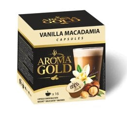 Aroma Gold kavos kapsulės Vanilla Macadamia, 16 vnt. kaina ir informacija | Kava, kakava | pigu.lt