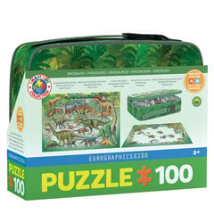 Pietų dėžutė dėlionė Dinozaurai, 100 d. kaina ir informacija | Dėlionės (puzzle) | pigu.lt