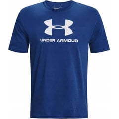 Koszulka męska Under Armour Sportstyle Logo SS niebieska 1329590 471 61528-283 цена и информация | Мужские футболки | pigu.lt