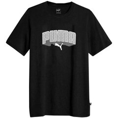 Marškinėliai vyrams Puma 61795-283, juodi kaina ir informacija | Vyriški marškinėliai | pigu.lt