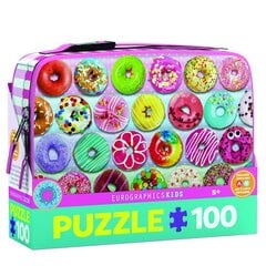 Pietų dėžutė dėlionė Smaguringos spurgos 100 d. kaina ir informacija | Dėlionės (puzzle) | pigu.lt