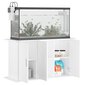 Akvariumo stovas vidaXL, baltos spalvos, 101x41x58 cm kaina ir informacija | Akvariumai ir jų įranga | pigu.lt