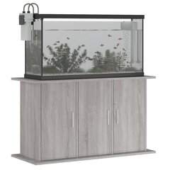 Akvariumo stovas vidaXL, pilkas, 101x41x58 cm цена и информация | Аквариумы и оборудование | pigu.lt