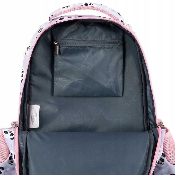 Mokyklinė kuprinė St.Right Grey Panda BP-26 655272, 20 l, 39x27x17 cm kaina ir informacija | Kuprinės mokyklai, sportiniai maišeliai | pigu.lt