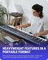 Elektrinis pianinas Donner DEP-20 Digital Piano 88 Key kaina ir informacija | Klavišiniai muzikos instrumentai | pigu.lt