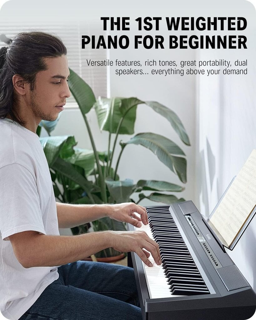 Elektrinis pianinas Donner DEP-20 Digital Piano 88 Key цена и информация | Klavišiniai muzikos instrumentai | pigu.lt