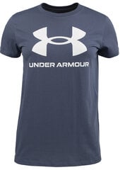 Marškinėliai moterims Under Armour Live Sportstyle Graphic Ssc 1356305 044, mėlyni цена и информация | Футболка женская | pigu.lt