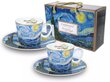 2 espreso puodelių rinkinys Van Gogh Žvaigždėta naktis, 125 ml цена и информация | Originalūs puodeliai | pigu.lt