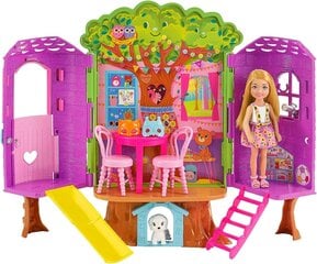 Lėlė su žaidimų namelių Barbie Chelsea Treehouse, HPL70 kaina ir informacija | Žaislai mergaitėms | pigu.lt