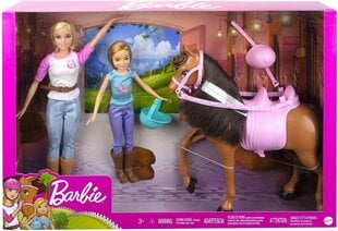 Lėlės rinkinys su žirgu Barbie Dolls and Horse, GXD65 kaina ir informacija | Žaislai mergaitėms | pigu.lt