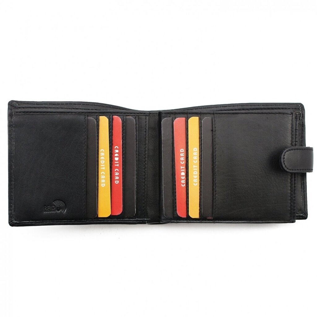 Piniginė vyrams Genuine Leather RFID VPN1851BL kaina ir informacija | Vyriškos piniginės, kortelių dėklai | pigu.lt