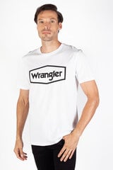 Marškinėliai vyrams Wrangler 112339325, balti kaina ir informacija | Vyriški marškinėliai | pigu.lt