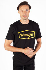 Футболкa WRANGLER 112339345-L, черная цена и информация | Мужские футболки | pigu.lt