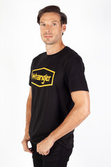Футболкa WRANGLER 112339345-L, черная цена и информация | Мужские футболки | pigu.lt