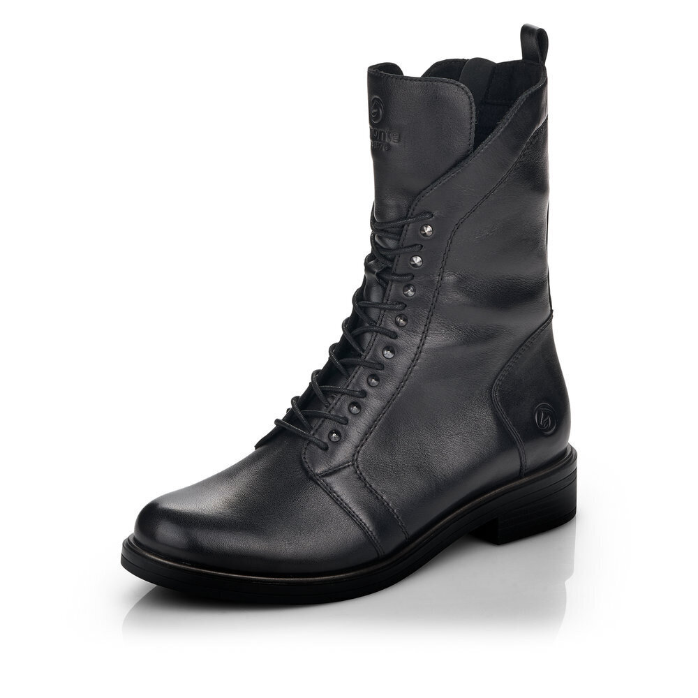 Aulinukai moterims Remonte D838001232, juodi цена и информация | Aulinukai, ilgaauliai batai moterims | pigu.lt