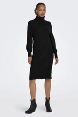 Вязанное платье ONLY 15309197BLACK-XS, черное цена и информация | Платья | pigu.lt
