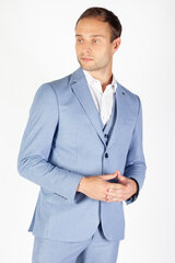 Пиджак FRAPPOLI 6141SERARDOBMAVJACKE-48, светло-синий цена и информация | Мужские пиджаки | pigu.lt