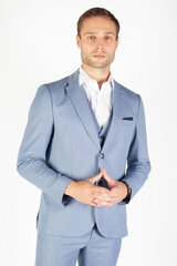 Пиджак FRAPPOLI 6141SERARDOLNAVJACKE-50, светло-синий цена и информация | Мужские пиджаки | pigu.lt