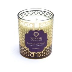 Ayurveda kvepianti žvakė Tridosha Lavender Lemongrass 200 g цена и информация | Подсвечники, свечи | pigu.lt