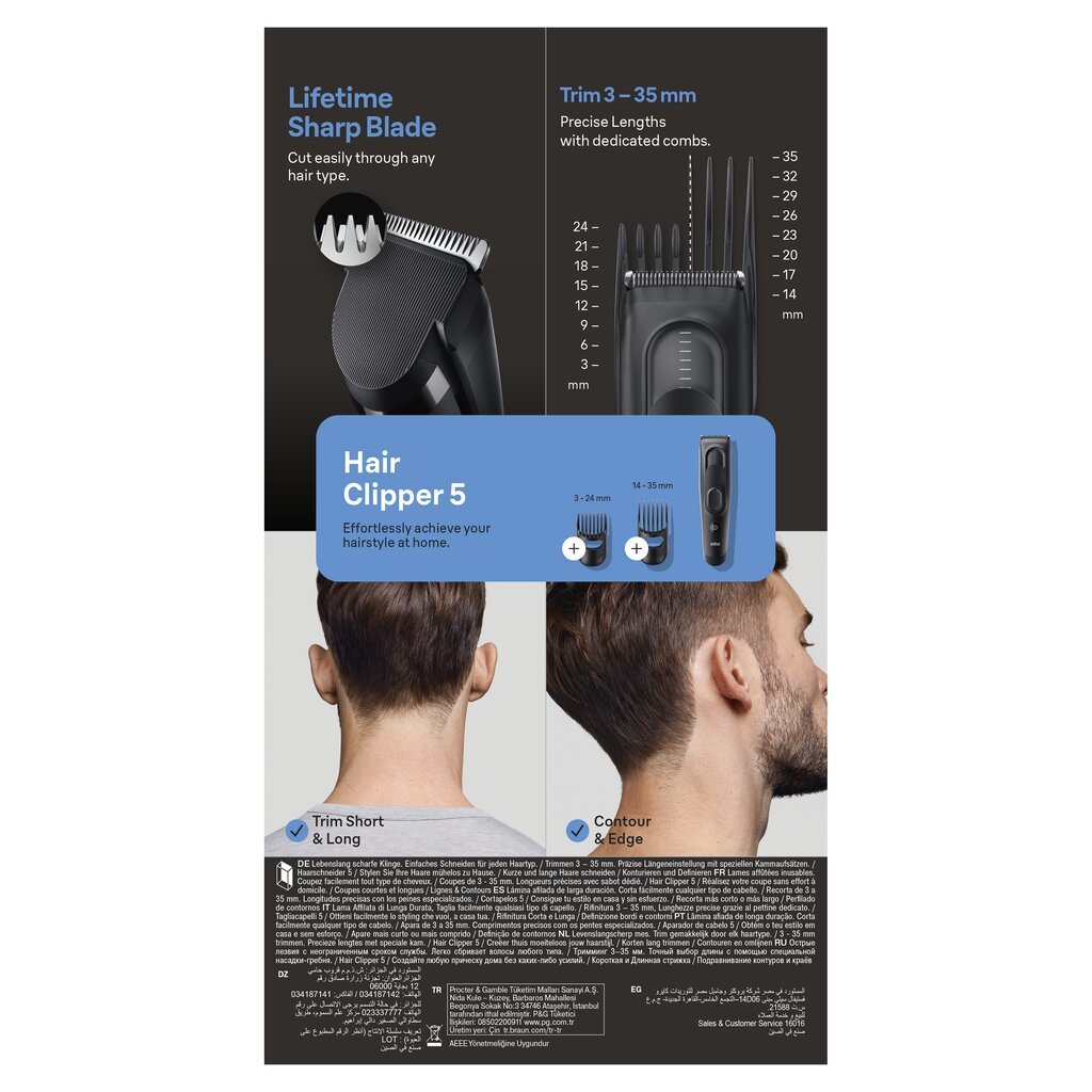 Braun HC5330 kaina ir informacija | Plaukų kirpimo mašinėlės | pigu.lt