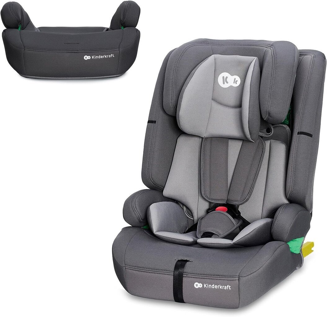 Automobilinė kėdutė KinderKraft Safety Fix 2 i-Size, 9-36 kg, grey kaina ir informacija | Autokėdutės | pigu.lt