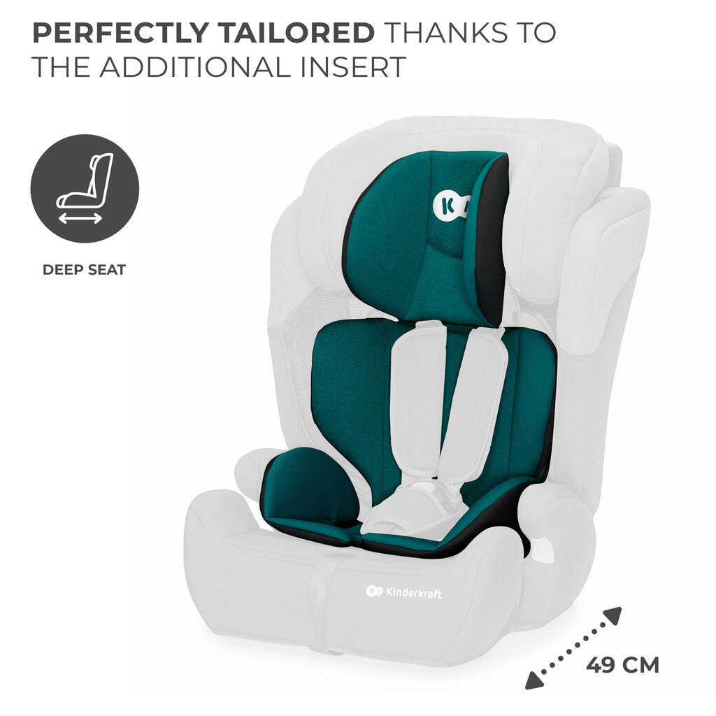 Kinderkraft automobilinė kėdutė Comfort Up i-Size, 9-36 kg, green kaina ir informacija | Autokėdutės | pigu.lt