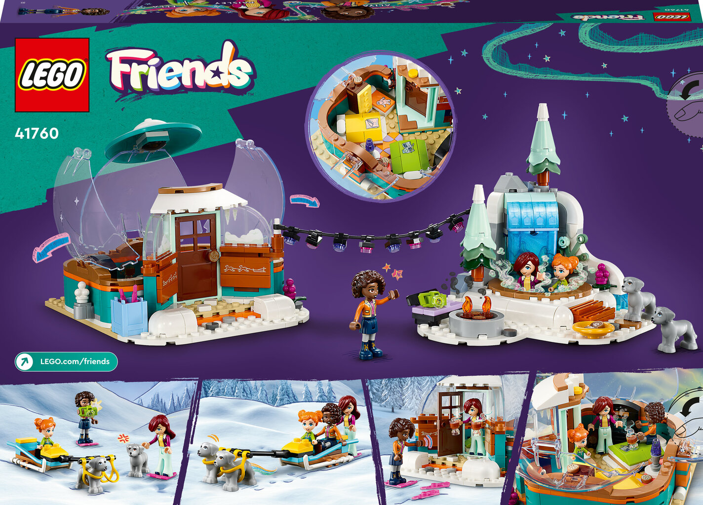 41760 LEGO® Friends Atostogų nuotykiai iglu kaina ir informacija | Konstruktoriai ir kaladėlės | pigu.lt