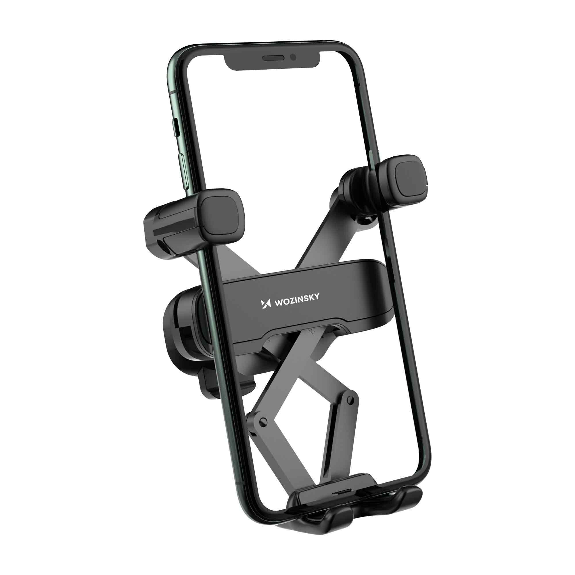 Держатель для телефона Wozinsky gravity phone holder for car grille black  (WCHBK7) цена | pigu.lt