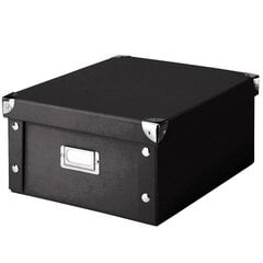 Коробочка квадратная чёрная цена и информация | Ящики для вещей | pigu.lt