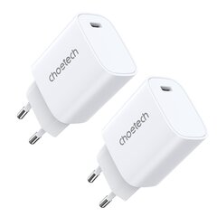 Mains charger Choetech Q5004 EU USB-C, 20W (black) цена и информация | Зарядные устройства для телефонов | pigu.lt