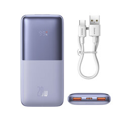 Зарядное устройство Baseus Bipow Pro powerbank 10000mAh 20W + USB 3A 0.3 м, cable white (PPBD040102) цена и информация | Зарядные устройства Power bank | pigu.lt