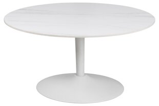 Кофейный столик Malta, 90х90 см, белый цена и информация | Журнальные столики | pigu.lt