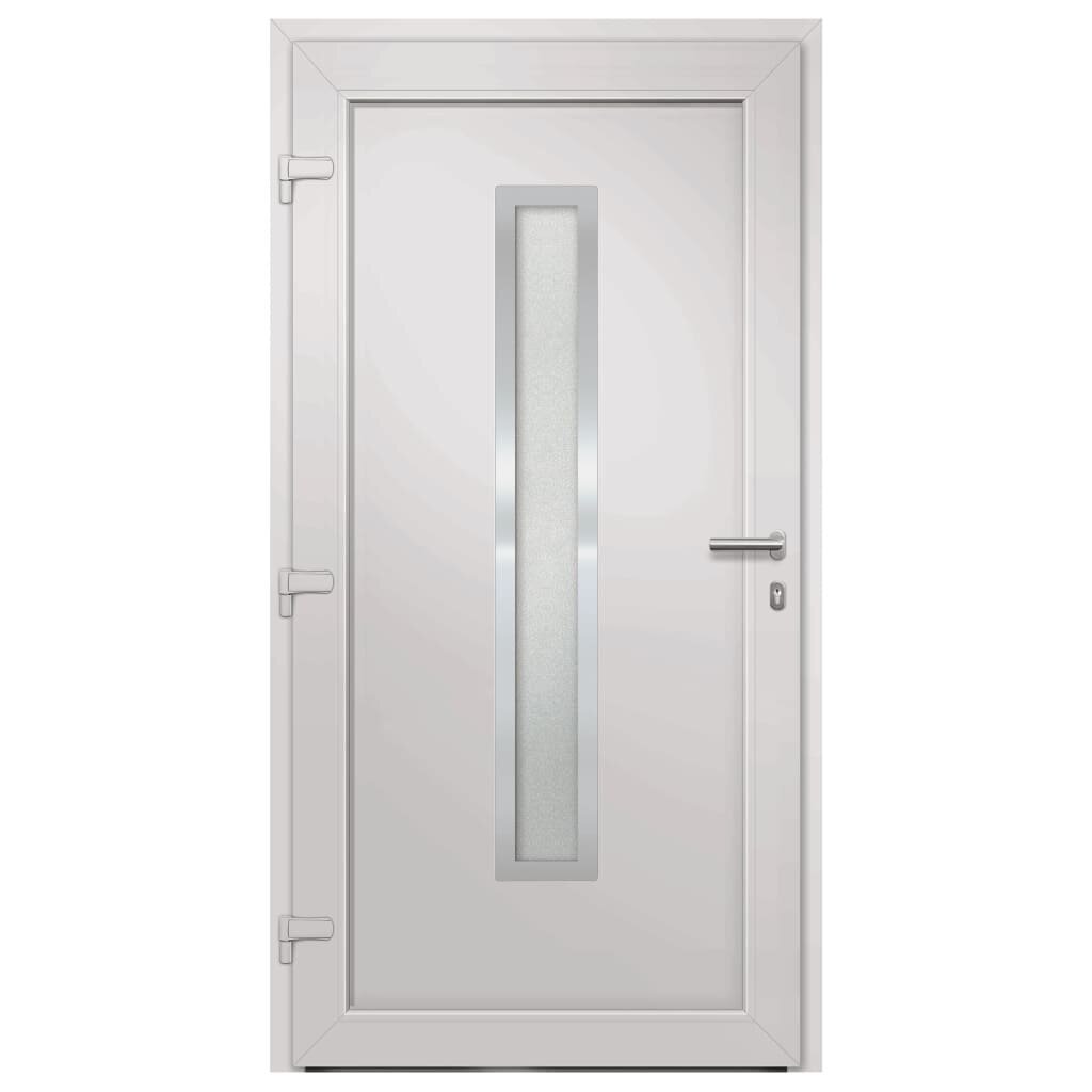 vidaXL Priekinės durys baltos spalvos 108x208cm 279228 цена и информация | Vidaus durys | pigu.lt