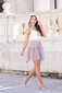 Suknelė moterims Ferara, balta/smėlio spalvos цена и информация | Suknelės | pigu.lt