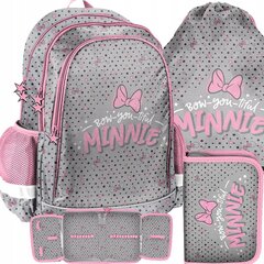 Mokyklinė kuprinė su priedais Paso Minnie Mouse DNF-081, 3 dalių цена и информация | Школьные рюкзаки, спортивные сумки | pigu.lt