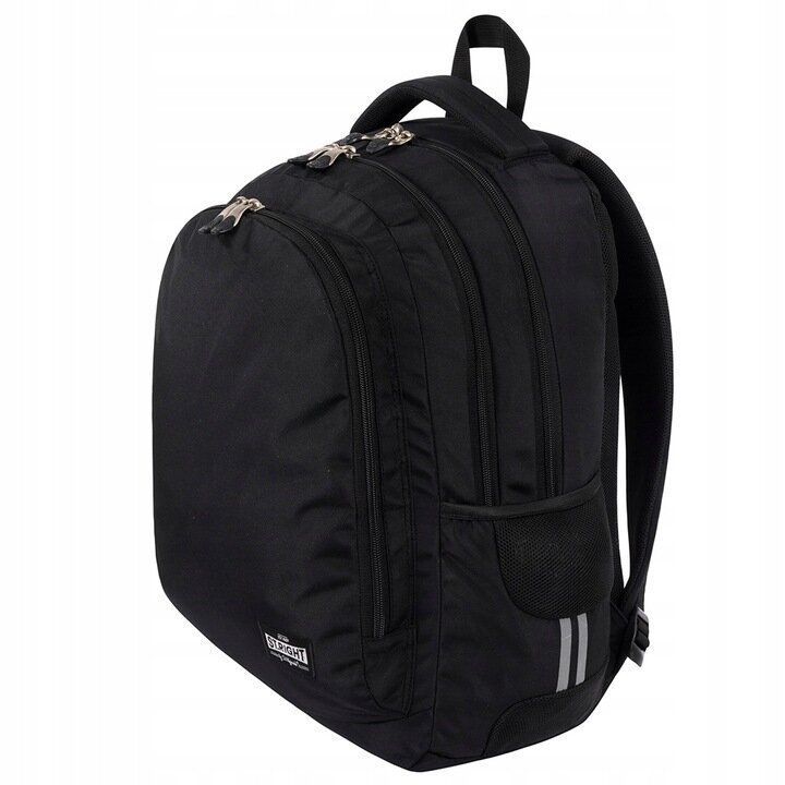 Mokyklinė kuprinė St.Right BP-73 Black 655333, 25 l, 46x31x20 cm kaina ir informacija | Kuprinės mokyklai, sportiniai maišeliai | pigu.lt