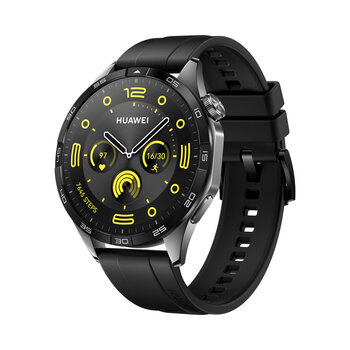 Huawei Watch GT 4 46mm Black Fluoroelastomer 55020BGS цена и информация | Смарт-часы (smartwatch) | pigu.lt