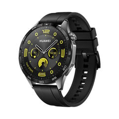 Huawei Watch GT 4 46mm Black Fluoroelastomer 55020BGS kaina ir informacija | Huawei Išmanieji laikrodžiai, apyrankės | pigu.lt