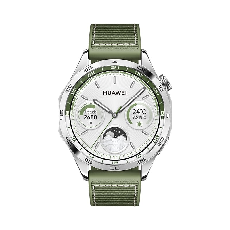 Huawei Watch GT 4 46mm Green Woven 55020BGV kaina ir informacija | Išmanieji laikrodžiai (smartwatch) | pigu.lt