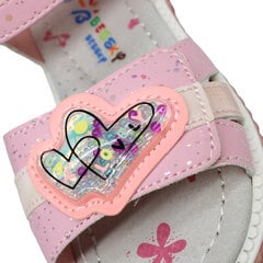 Босоножки для девочек Bessky, розовые цена и информация | Детские сандали | pigu.lt