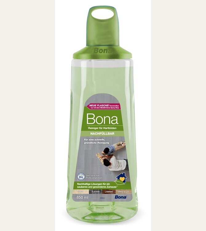 Atsarginė talpa Bona Premium Spray Mop šluotai, su valymo priemone Hard Floor, 0,85l kaina ir informacija | Valikliai | pigu.lt