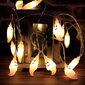 Helovino girlianda LED lemputės vaiduokliai 2 metrai kaina ir informacija | Dekoracijos šventėms | pigu.lt