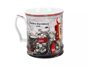 Puodelis metalinėje taupyklėje Harley Davidson, 480 ml цена и информация | Оригинальные кружки | pigu.lt