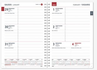 Ежедневник SPIREX PATTERN A5 василек цена и информация | Календари, ежедневники | pigu.lt